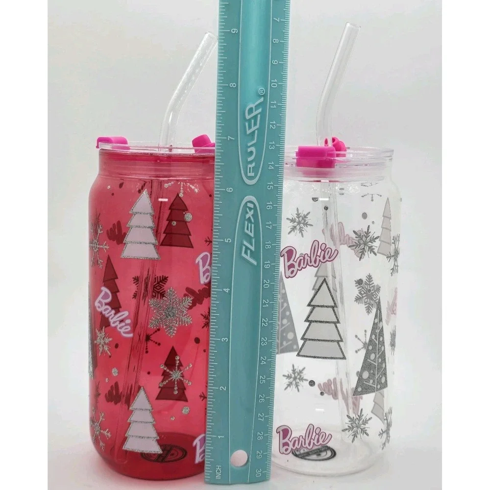 Barbie Christmas Drinking Glasses Set of 2 – 20oz Tumblers Dragon‎ Glassware